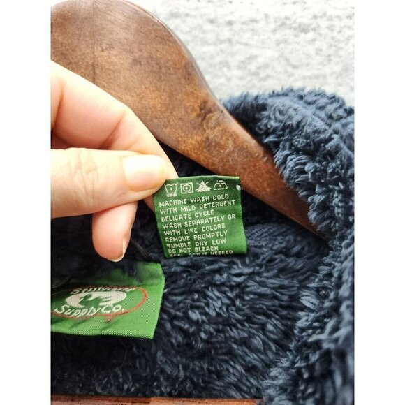 Stillwater Supply Co. Navy Blue Sherpa Fleece Jacket XL - Picture 4 of 5